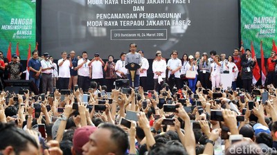 Momen Peresmian MRT Pertama di Indonesia