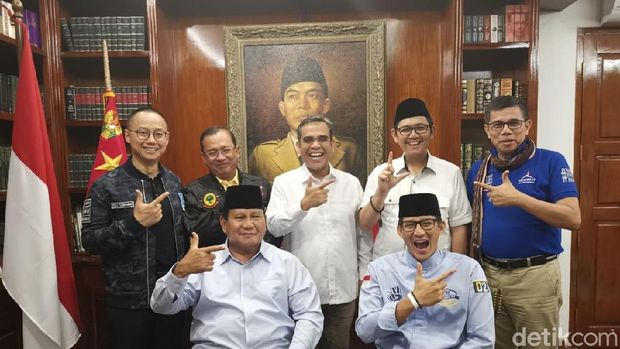 Prabowo-Sandiaga bersama Pimpinan Parpol Koalisi