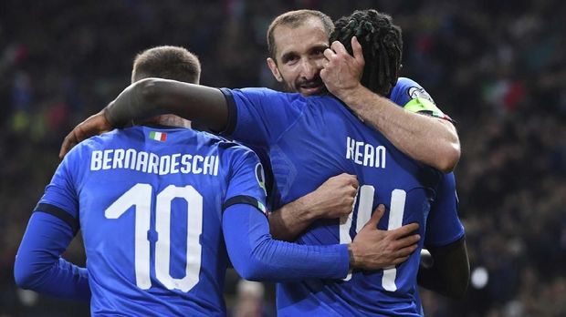 Timnas Italia menang 2-0 atas Finlandia.