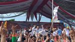 Potret Kampanye Prabowo di Lapangan Karebosi Makassar, Al Liwa Turut Berkibar