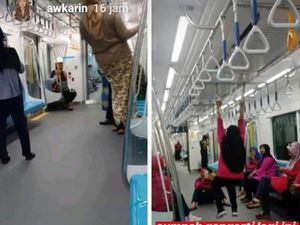 Awkarin Miris Lihat Tingkah Penumpang saat Coba MRT