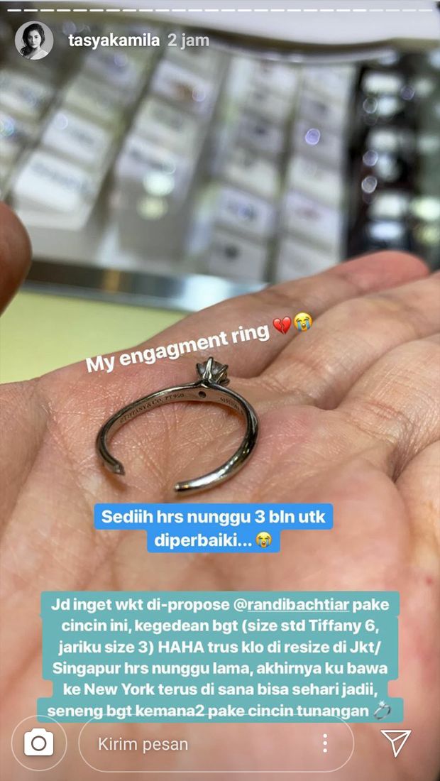 Tasya Kamila Lebih Baik Cincin Dipotong daripada Jari Membusuk