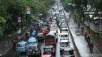 Pohon Tumbang di Jalan Kyai Tapa Jakbar Lalin Macet