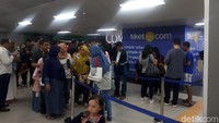 Situasi Senin siang menjelang sore terpantau ramai (Shinta/detikcom)