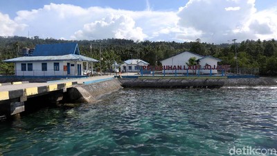 Keren! Ini Lho Pelabuhan Jojame di Halmahera Selatan