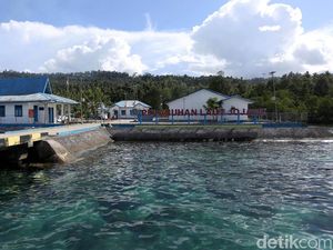 Keren! Ini Lho Pelabuhan Jojame di Halmahera Selatan