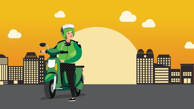 Ilustrasi ojek online/Foto: Nadia Permatasari/Infografis Ilustrasi ojek online/Foto: Nadia Permatasari/Infografis