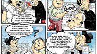Pesan Pemilu damai dan jangan golput dari komik karya 703_instart