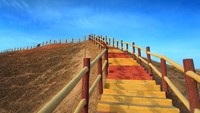 Tangga menuju puncak perbukitan (iStock)