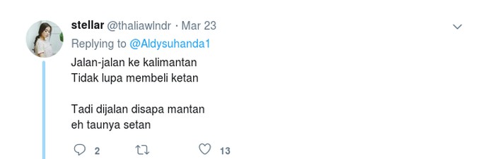 Pantun Makanan Kocak Curhatan Netizen Saat Ketemu Mantan