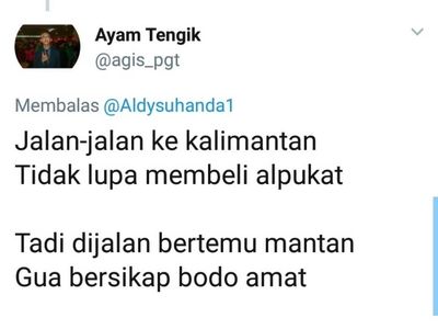 Pantun Makanan Kocak Curhatan Netizen Saat Ketemu Mantan