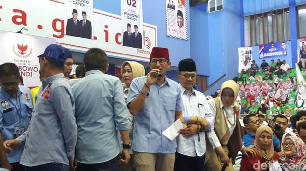 Masih Ada Anak-anak Ikut Kampanye, Sandi Ngaku Selalu Mengingatkan