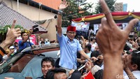 Cawapres nomor urut 02 Sandiaga Uno menggelar kampanye akbar di Jakarta Utara, Senin (25/3/2019).