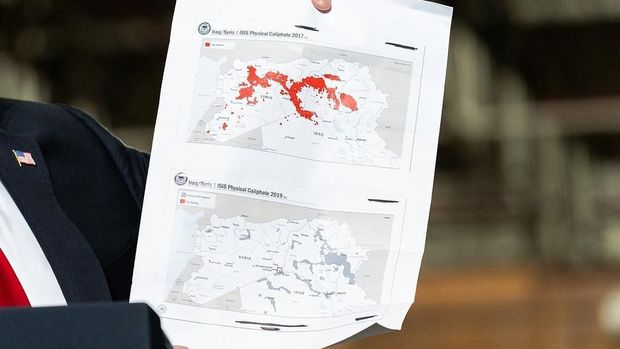 Donald Trump dan peta wilayah ISIS
