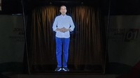 Hologram 3D itu akan dipakai terutama di sejumlah titik kampanye terbuka yang tidak diikuti oleh Jokowi dan Maruf. (Foto: dok. TKN)