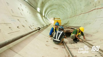 Potret Para Pekerja Proyek MRT Pertama Indonesia