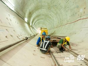 Potret Para Pekerja Proyek MRT Pertama Indonesia