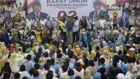 Kampanye akbar di Jakarta Timur tersebut digelar di GOR Ciracas, Jakarta Timur, Senin (25/3/2019). 