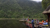 Sebelumnya dibuka untuk umum, Telaga Sigebyar ini merupakan tempat yang digunakan warga masyarakat setempat untuk acara ritual budaya, yakni Nyadran. (Robby Bernardi/detikcom)