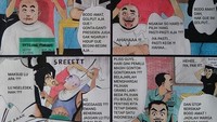 Komik karya wira1087 memperlihatkan jika Pilpres 2019 jadi bahan obrolan di tukang cukur rambut
