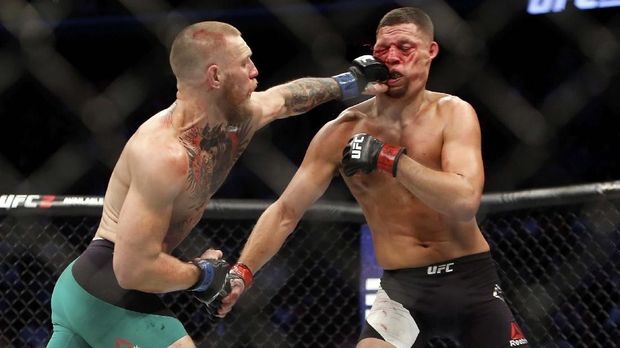 Conor McGregor mengaku punya sejarah lawan Nate Diaz.