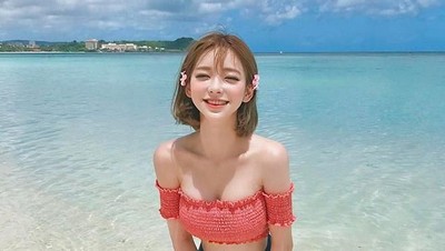 Foto: Gaya Liburan Si Model Cantik dari Negeri Ginseng