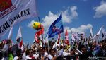 Saat Bendera Garbi dan PKS Berdampingan di Kampanye Prabowo