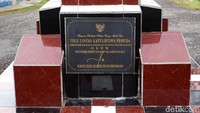 Tugu itu diresmikan oleh Menteri Pemuda dan Olahraga Roy Suryo pada tahun 2014.