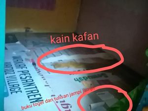 Polisi Temukan Sajen-Jelangkung di Rumah yang Digerebek Karena Ada Jeritan