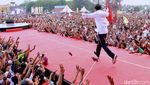Potret Enerjik Jokowi Saat Kampanye Terbuka di Dumai