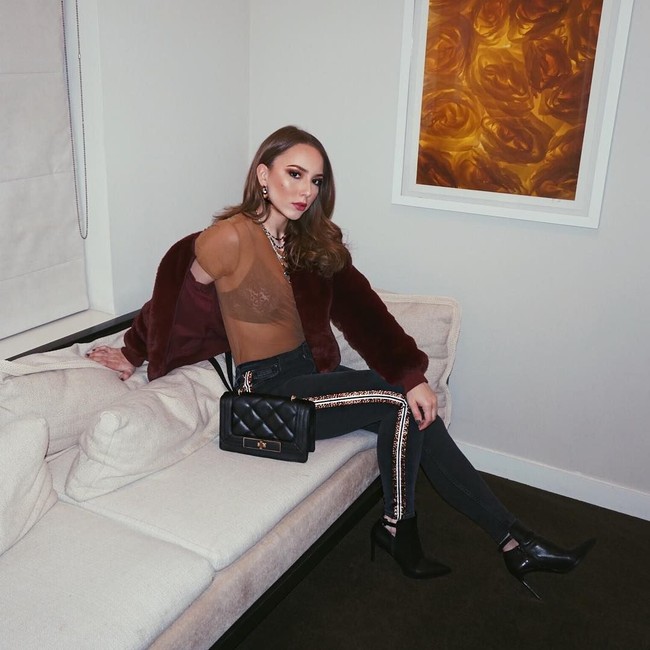 Penampilan Hailie juga sangat stylish, tak heran banyak orang yang menyukainya. Foto: Instagram @hailiescott1