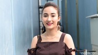 Naomi Zaskia saat ditemui di kawasan studio Trans TV, Kapten Tendean, Jakarta Selatan pada Selasa (26/3) lalu. Pool/Noel/detikFoto.