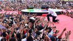Potret Enerjik Jokowi Saat Kampanye Terbuka di Dumai