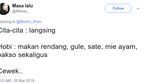 Kocaknya Korelasi Antara Cita-cita dan Hobi Ngemil Para Netizen