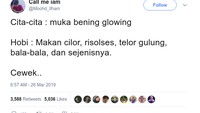 Ada nasihat yang mengatakan kejarlah cita-citamu. Nah kalau mengejar cita-cita harusnya disertai usaha ya. Jangan seperti netizen ini. Foto: twitter