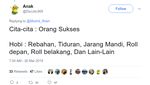 Kocaknya Korelasi Antara Cita-cita dan Hobi Ngemil Para Netizen
