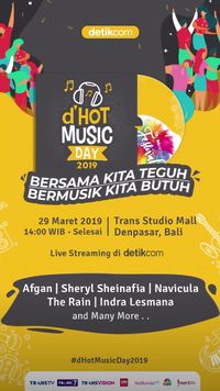 Digelar di Bali, Ini Daftar Lengkap Line Up dHOT Music Day 2019