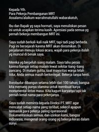 Anies Kirim Surat Terbuka Terkait MRT Jakarta, Apa Isinya?