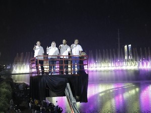 Semarang Bridge Fountain Dihidupkan Kamis Ini untuk Sambut APEKSI