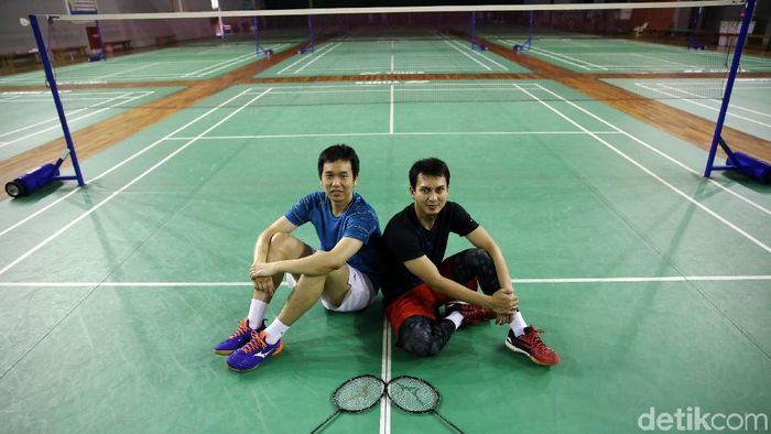 Hendra Setiawan/Mohammad Ahsan mendapatkan apresiasi dari pelatih. (Agung Pambudhy/detikSport)