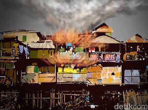 Kebakaran Rumah di Jakpus, 22 Mobil Damkar Dikerahkan