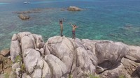 Ada sejumlah keindahan alam di sana. Dengan daya tarik air jernih dan pemandangan cantik (My Trip My Adventure)