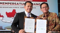 Deklarasi damai yang digaungkan adalah dengan tema Pemilu Mempersatukan Bangsa.