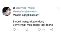 Kalau sudah ada gantinya, coba ikuti jawaban yang ini. Makanya kalau punya pacar jangan dicuekin. Foto: twitter