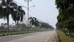 Asap Tipis Selimuti Kota Dumai Imbas Kebakaran Hutan dan Lahan