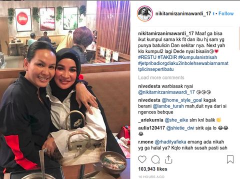 Inikah Bukti Nikita Mirzani Kenal Istri 'Pak Haji'?
