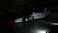 Sebelumnya dikenal dengan Bloodhound SSC, kini berganti naman menjadi Bloodhound Land Speed Record (LSR). Sebagai bagian dari rebranding, mobil jet ini dilapisi warna merah dengan livery putih. Foto: Istimewa