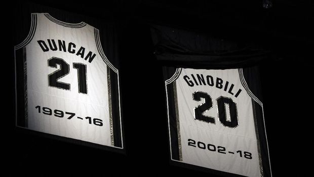 Spurs Pensiunkan Jersey Nomor 20 Manu Ginobili