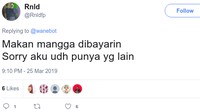 Kalau sudah jadi mantan memang kelihatannya selalu lebih menarik ya. Tapi kalau mantan jadi lebih menarik, siap-siap dijawab begini. Foto: twitter