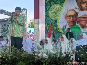 Hadiri Harlah di Lamongan, Said Aqil Doakan Tokoh NU Menang dalam Pemilu